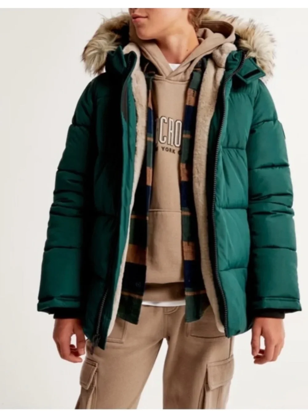 Abercrombie kids boys ultra puffer coat